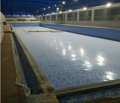 富锐泳池天津拆装式泳池工程即将完工